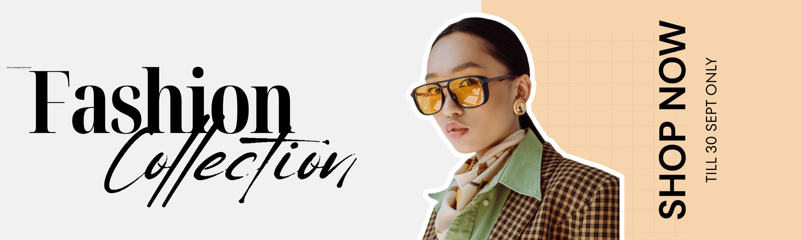 Yellow and Orange Rectangles Modern Business Retractable Exhibition Banner (1)