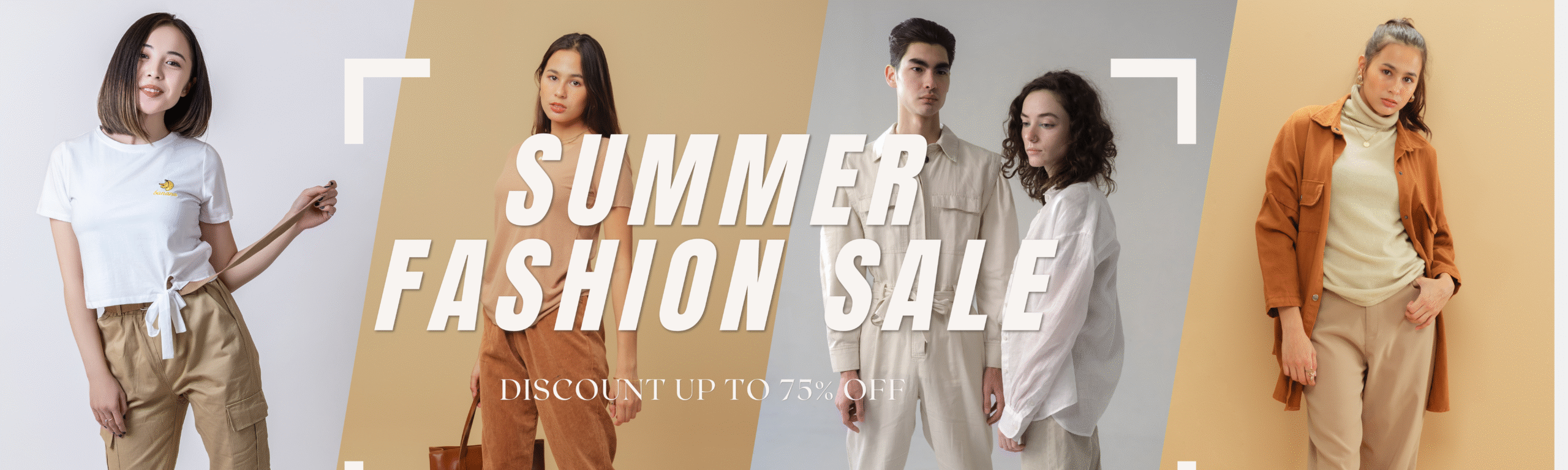 Yellow and Orange Rectangles Modern Business Retractable Exhibition Banner (2)